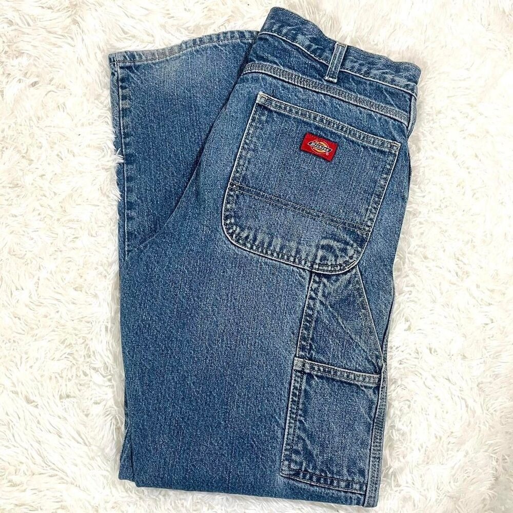Dickies Carpenter Jeans Men's Denim Workwear‎ Pants Blue